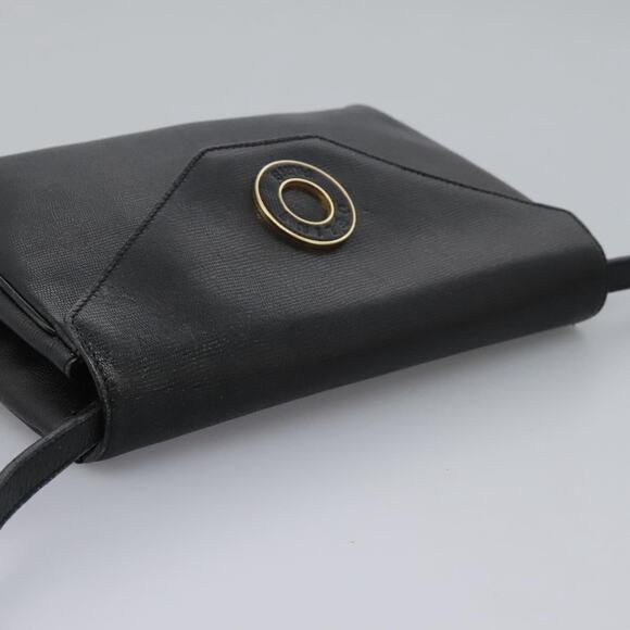 CELINE Shoulder Bag Leather Black Gold - Picture 6 of 13